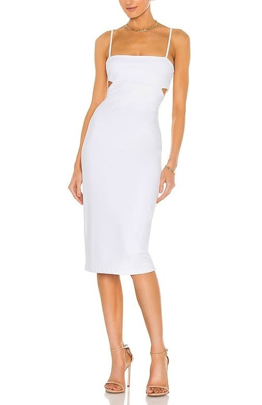 Susana Monaco Sleek Sugar Cutout Strap Dress Size M